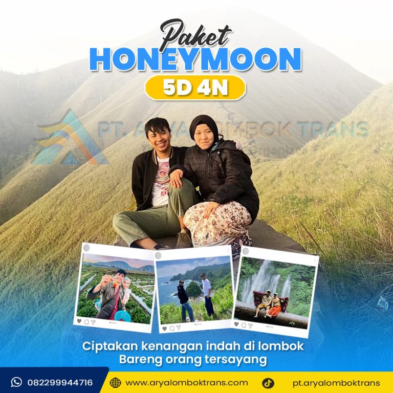 Paket Honeymoon 5 Hari 4 Malam - paket wisata Lombok Arya Lombok Trans