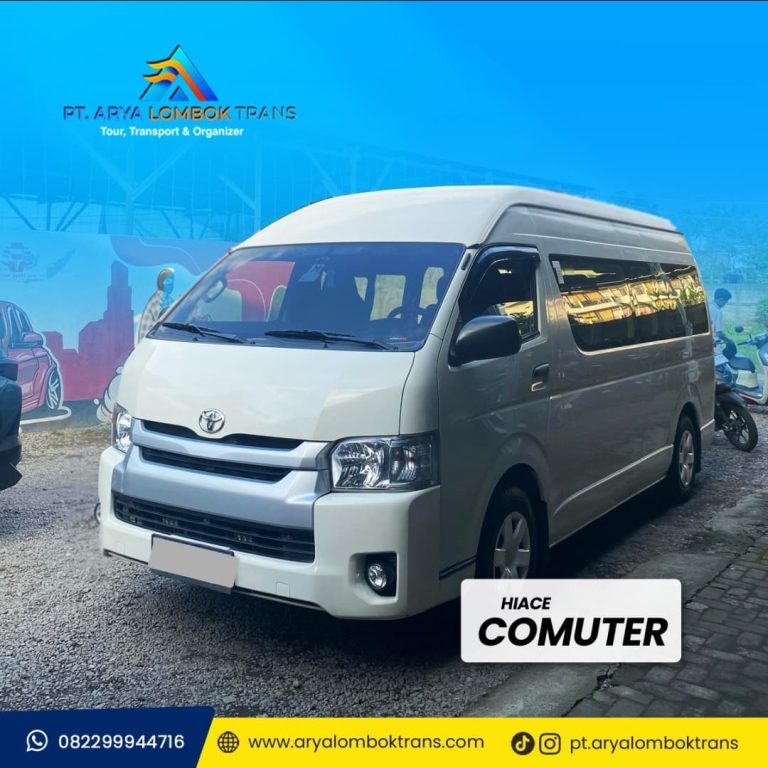 Toyota Hiace Commuter - armada sewa mobil Lombok Arya Lombok Trans