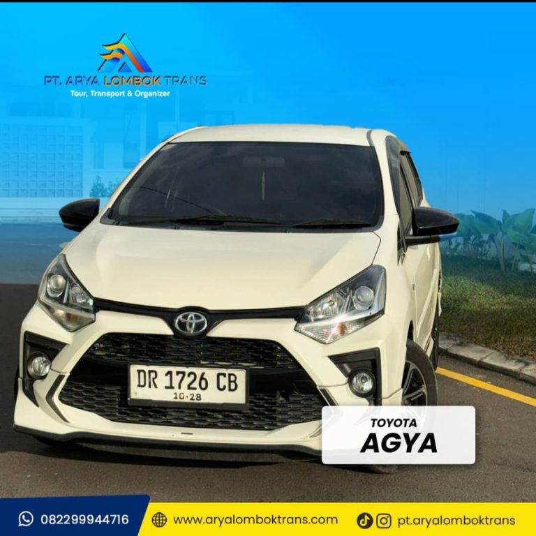 Toyota Agya - armada sewa mobil Lombok Arya Lombok Trans
