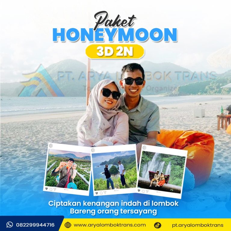 Paket Honeymoon 3 Hari 2 Malam - paket wisata Lombok Arya Lombok Trans