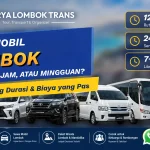Sewa mobil Lombok 12 jam, 24 jam, atau mingguan bersama Arya Lombok Trans