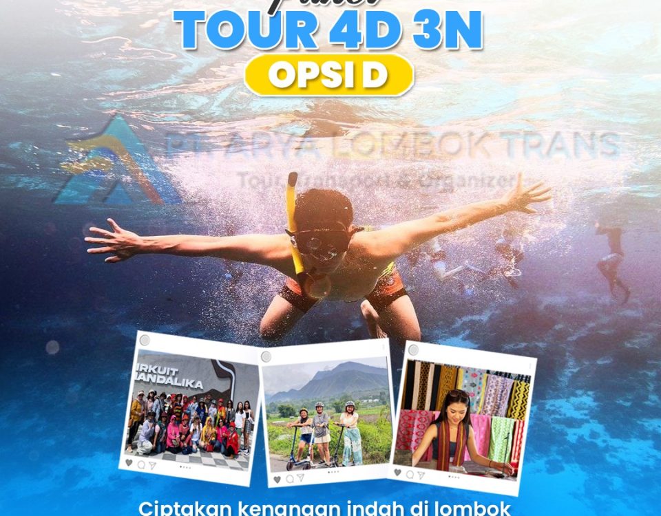 Paket tour 4 hari 3 malam opsi D