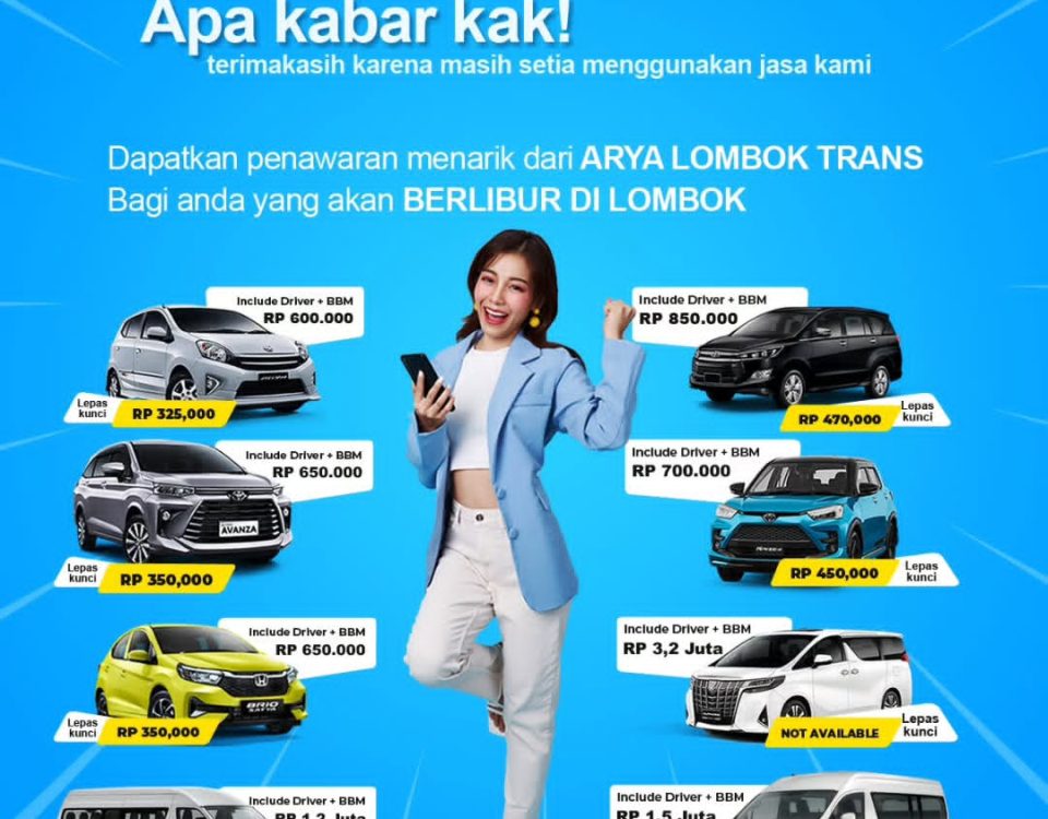 Sewa mobil murah di Lombok
